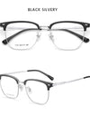 Ultra-light Comfortable Big Eyewear TR90 Pure Titanium Retro Square Optical Prescription Glasses Frame