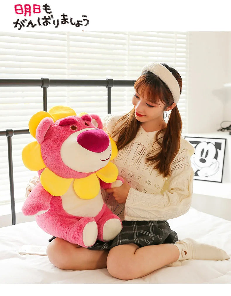 Sunflower Fairy Strawberry Bear Plush Stuffed Doll Toy