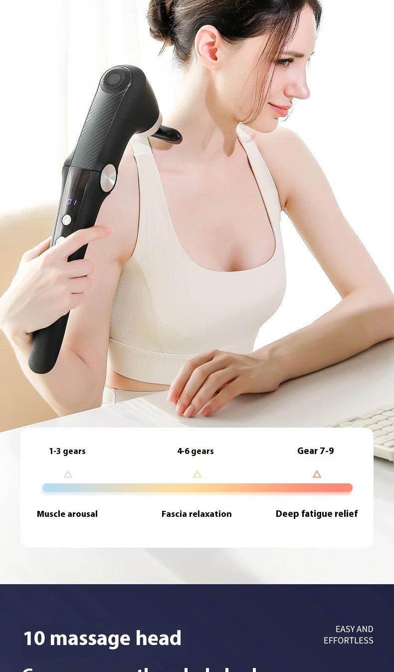 Foldable Massage  Deep Tissue with Heat & Cold Head Adjustable Angles Portable Percussion Back Massager for Muscle Neck Body