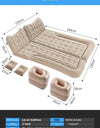 Portable Dual-Use Inflatable Bed For Car Travel Off-Road SUV Rear Seat Flocking Multi-Functional Comfortable Mattress