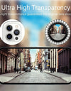 Glitter Diamond Rhinestones Metal Ring Camera Tempered Glass For iPhone 15 11 12 13 14 Pro Max Plus Lens Protector Full Cover