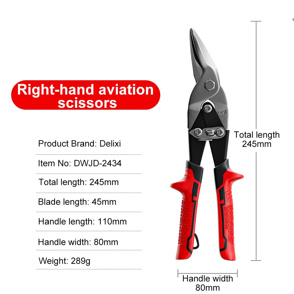 Multifunctional Metal Sheet Cutting Scissor Aviation Snip Cutter Multi-directional scissors Industrial Professional Hand Tool