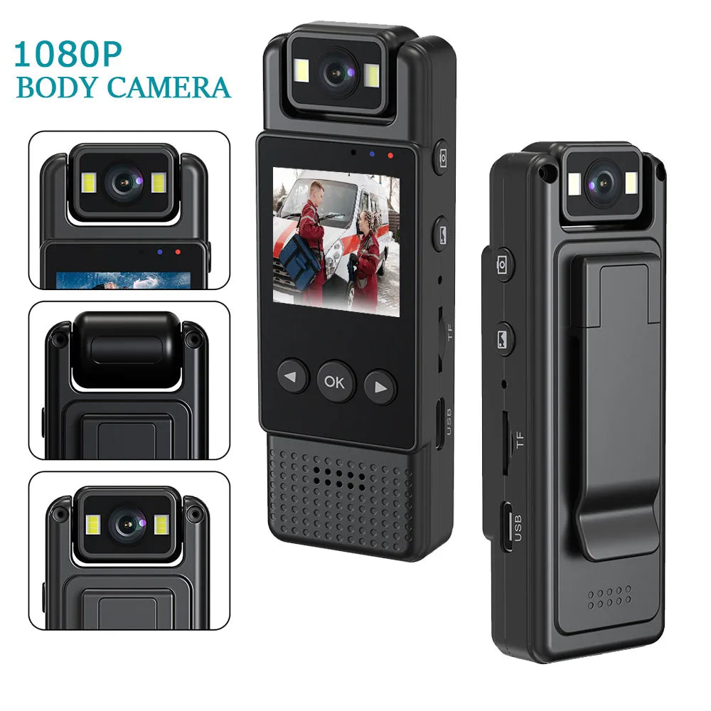 HD 1080P Mini Camera Portable Digital Video Recorder Cycling BodyCam Infrared Night Vision Police Cam Small Bike Camcor