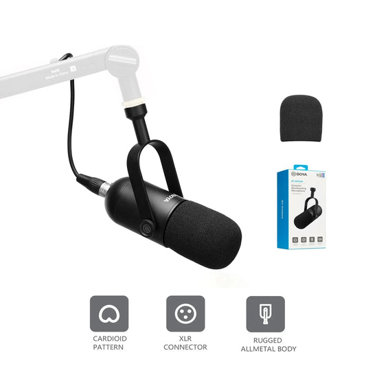 Professional Dynamic Microphone Hanging Mic for Computer Live Streaming Vocals Recording Studio Performance