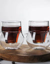 120/130ml Double-layer Glass Cup Hanging Ear Espresso Coffee Cup Anti-scalding Milk Party Brandy Wine Teacup Clear Mug