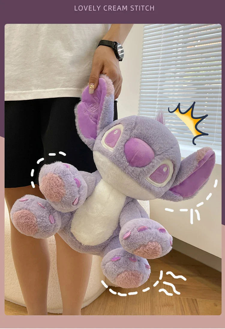 Disney Cartoon Purple Stitch Doll Star  Kawaii Plush Toy Girl's Birthday Doll Girlfriend Valentine's Day Gift 25cm/30cm/45cm