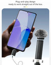 Wireless Clip-on Microphone Smartphone Mic for iPhone Android Noise Reduction Microphone