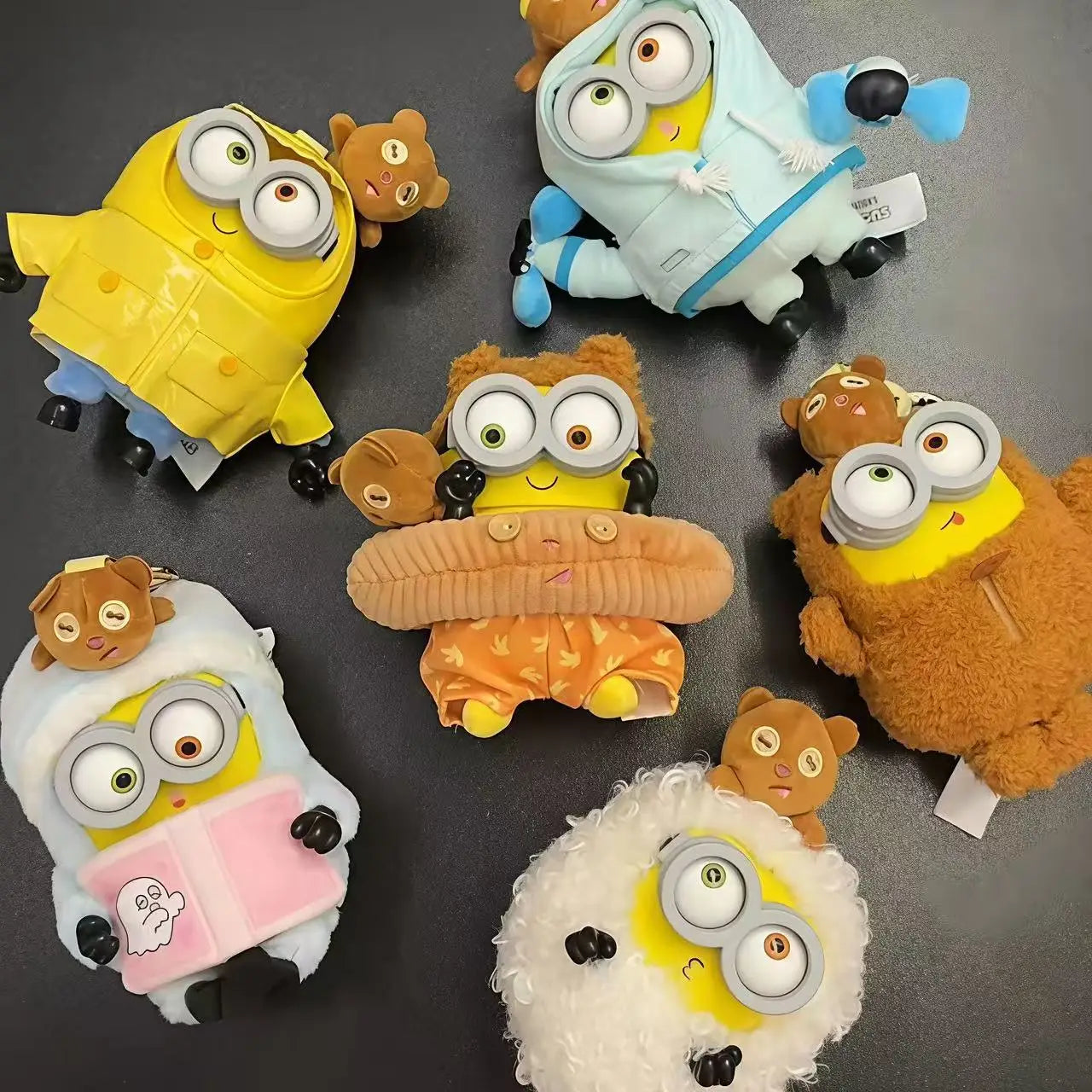 Cute Cartoon Character Vinyl Plush Keychain Bag Charm