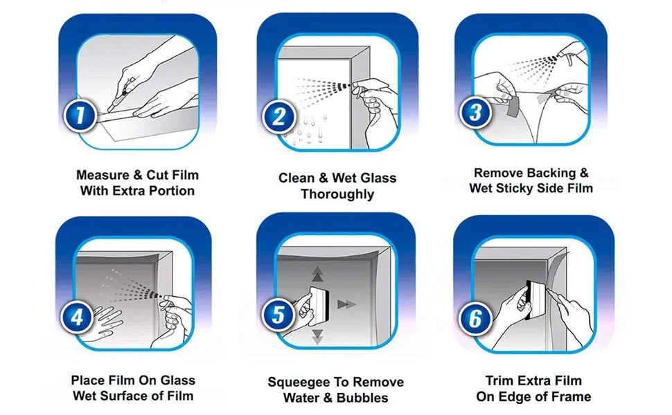 High Clear UV blocking 4 Mil Safety Window Film for Car & Building Glass Protection Security PET Window Tint Self Adhesive Film