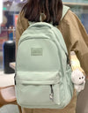 Waterproof Teenage Bookbag Nylon Rucksack Fashion Girl Backpack Women Shoulder Bag High School Schoolbag Black