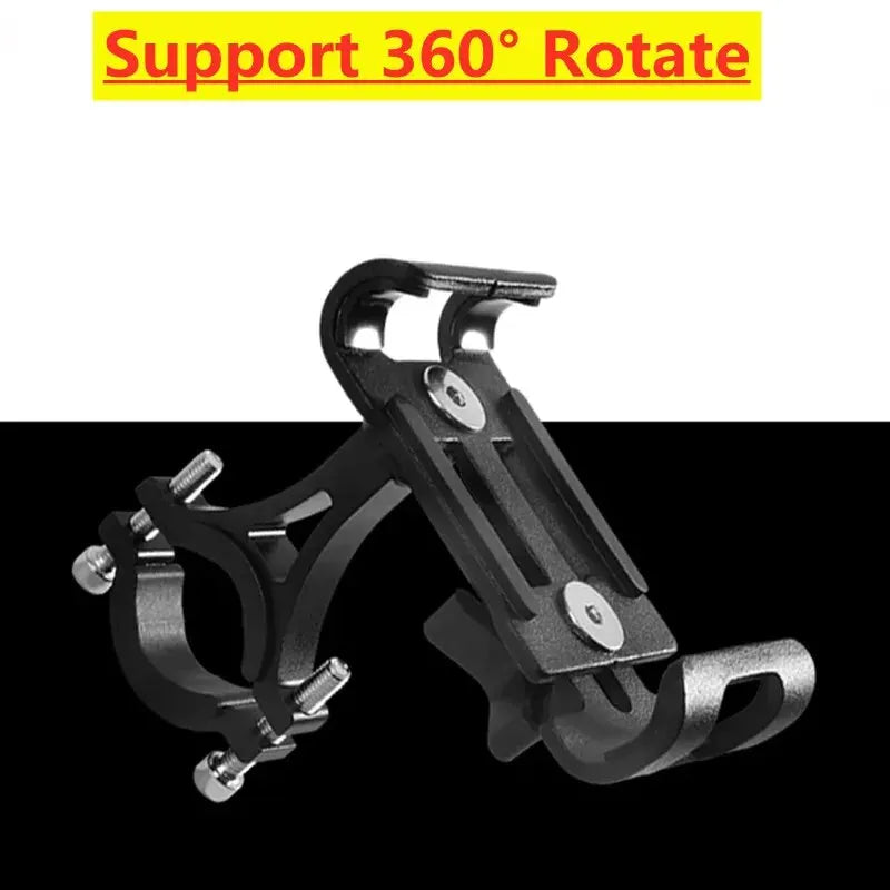 Metal Motorcycle Phone Holder Aluminum Alloy Anti-slip Bracket Clip Universal Bicycle Stand Support for All Smartphones