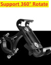 Metal Motorcycle Bike Phone Holder Aluminum Alloy Anti-slip Bracket GPS Clip Universal Bicycle Stand Support for All Smartphones