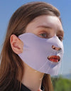 Scarves For Women Sun UV Protection Solid Color Summer Ice Silk Face Scarf Anti-uv Face Cover Sunscreen Veil Sunscreen Mask