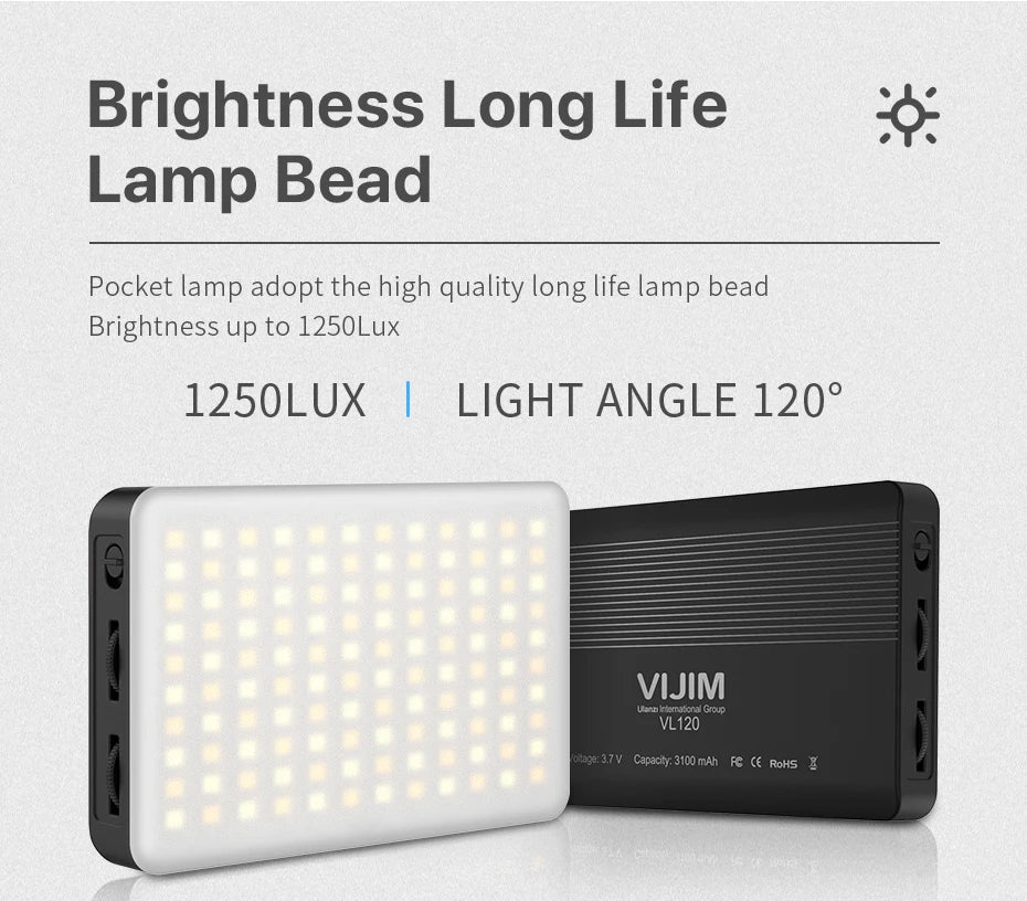 Mini LED Video Light On Camera Photo Studio Lighting Soft Diffuser Tiktok Youtube Livestream Vlog Light