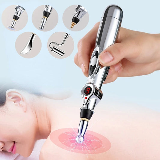 Electronic Acupuncture Pen Electric Meridians Laser Therapy Heal Massage Pen Meridian Energy Pen Relief Pain Tools