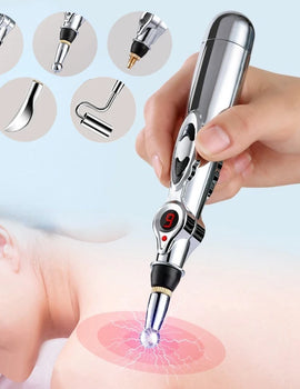 Electronic Acupuncture Pen Electric Meridians Laser Therapy Heal Massage Pen Meridian Energy Pen Relief Pain Tools
