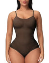 1 Piece Solid Seamless Shaping Shapewear Bodysuit, Tummy Control Butt Lifting Slimmer Body Shaper, Women's Underwear & Shapewear