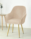 1PC Elastic Velvet Chair Cover Stretch Soft High Armchair Covers Seat Case for Office Kitchen Dining Room Wedding Removable