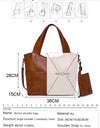 Big Black Shoulder Bags Large Soft Leather Crossbody Handbag Travel Tote Bag
