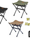 Portable Ultralight Foldable Camping Stool  Sturdy Aluminium Alloy, Outdoor Walking, Hiking and Fishing, Bearing 180kg