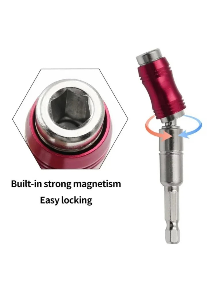 Electric Drill Hexagonal Handle  Quick Release Head Lengthening Connecting Rod Corner Bend Connecting Rod Lengthening