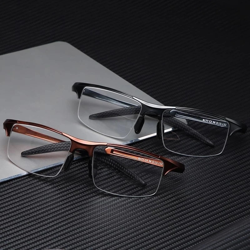 Lightweight Aluminum Magnesium Sports Cycling Half Frame Eyeglasses Frames