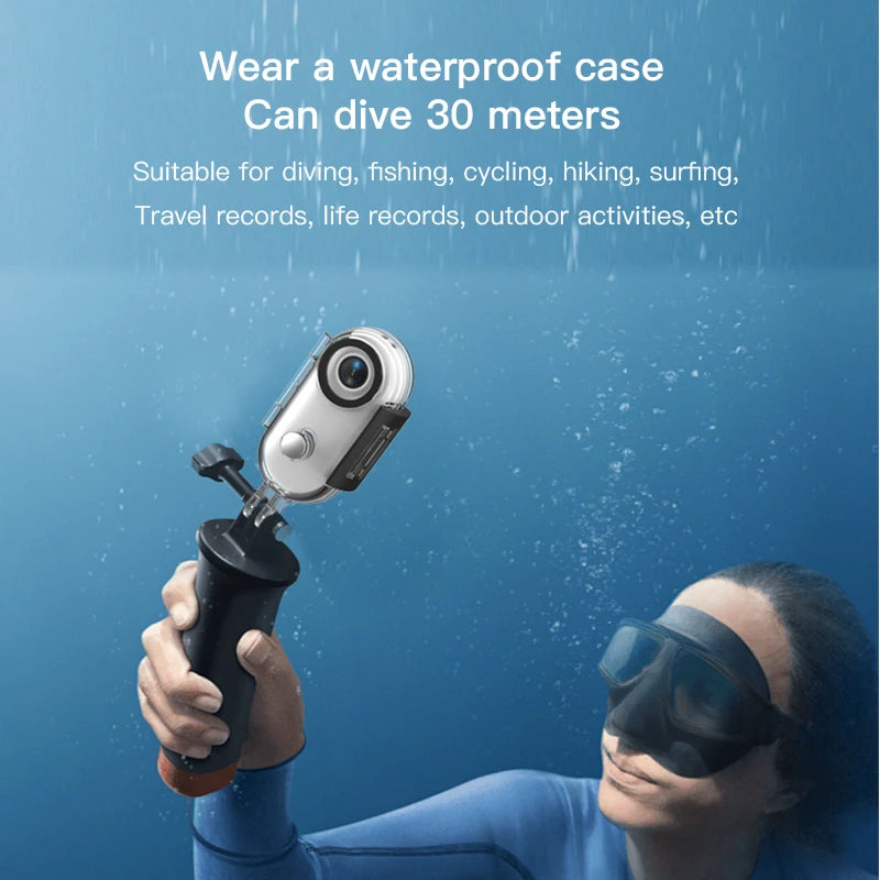 4K Thumb Camera Mini Sports Bodycam Waterproof Magnetic Action Camera for Helmet Bicycle Vlog Recording