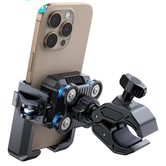 Motorcycle Phone Mount Holder Dual Vibration Dampener Universal Bike Bicycle Phone Mount for 4.7''-7'' Phones