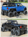 ﻿1:32 Dodge Tyrannosaurus Rex RAM 1500 TRX 6*6 Warlord Alloy Miniature Car Diecast Metal Scale Model Sound ＆ Light Toy Car