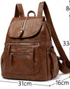 Soft Leather Backpacks High Capacity Female Back Pack Casual Travel Ladies Bagpack