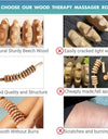 Curved Wood Roller for Stomach Cellulite,Wooden Therapy Massage Tool for Body Shaping,Wood Massager Stick for Lymphatic Drainage