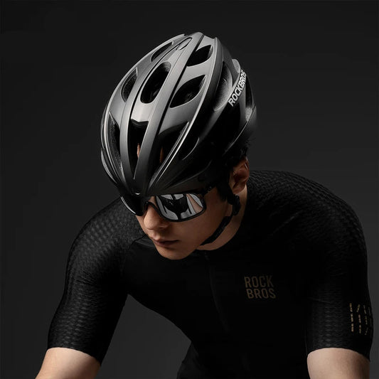 Cycling Helmet With Goggles Visor Brim Adults Riding Bike Helmet Breathable Ultralight MTB Road Bicycle Helmet