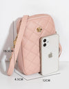 Embroidery Shoulder Bag PU Leather Clutch Wallets Girls Mini Crossbody Messenger Bags