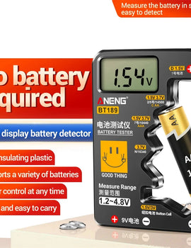 Button Cell Battery Tester Power Bank Detectors 9V N D C AA AAA Universal Household LCD Display Battery Tester Tools