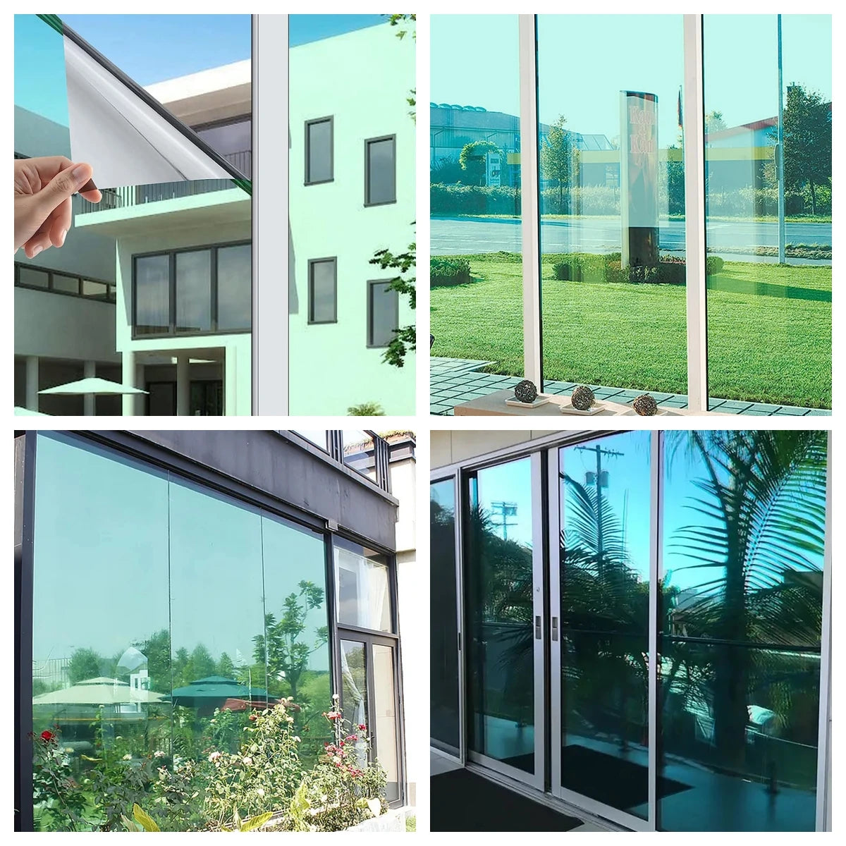 Wide 70/80/90 Cm Mirror Sunscreen Window Tint, Sun Blocking Heat Blocking, Silver Vinyl Roll Stickers, Solar Window Films