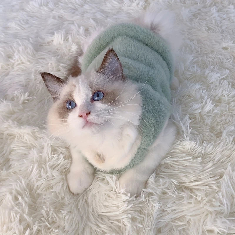 Warm Pet Vest Sweater for Cats and Small Dogs