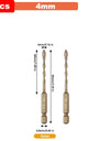 Hex Masonry Drill Bits 1/4 Shank Titanium Steel Metal Cross Drill For Glass Ceramic Concrete Brick Hard Drill Bit Tool