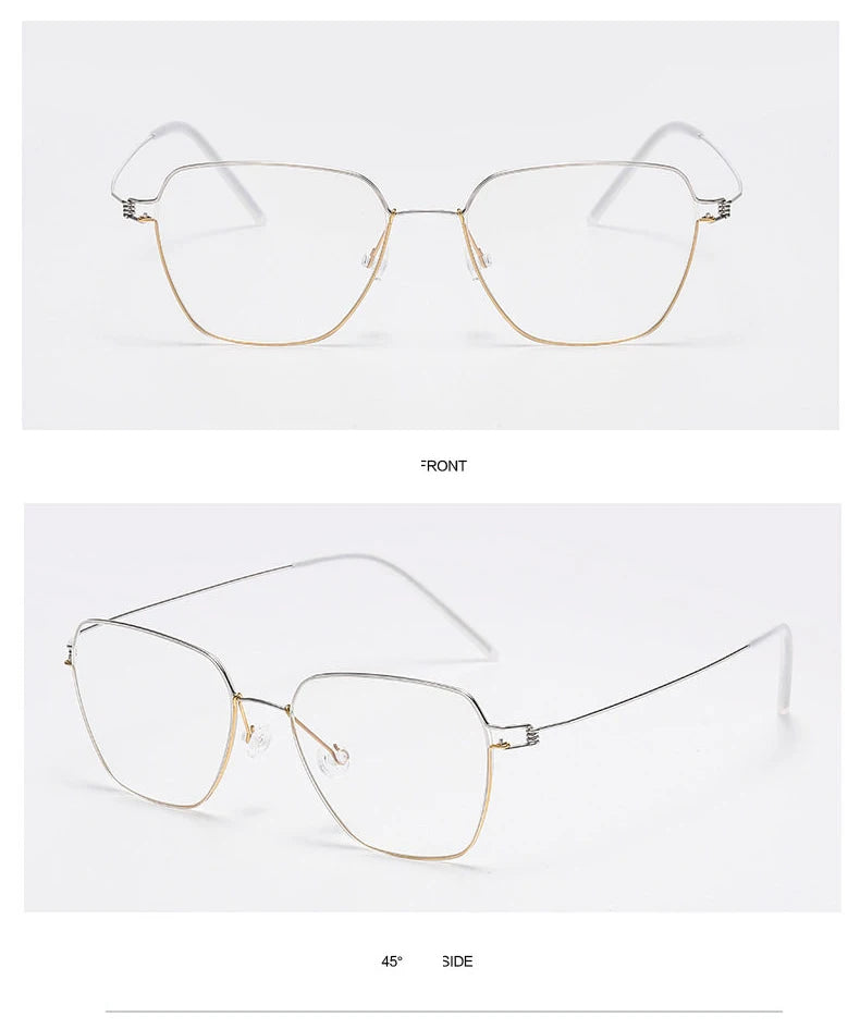 Polygon Titanium Screwless Ultralight Eyeglasses Frame