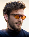Clip 100% Blue Light Blocking glasses Red Lens ,Orange Lens Anti fatigue Detachable Lens Gaming Glasses Computer Eyeglasses