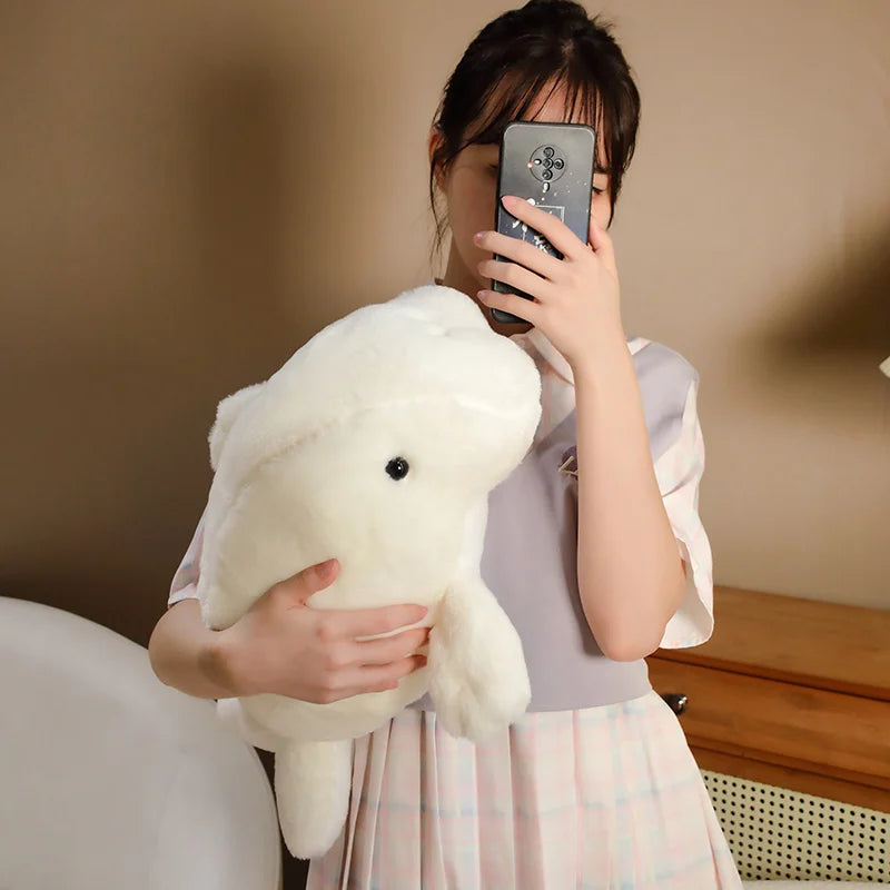 Kawaii Manatee Dugong Plush Stuffed Animal Soft Sea Cow Pillow
