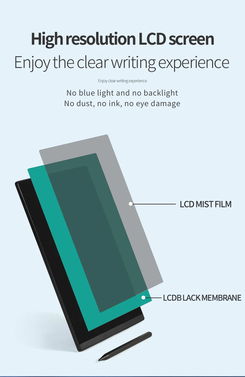 11.5 Inch Full Screen Electronic Drawing Board for  Erasable Magic Blackboard Writing Tablet Graffiti Painting Learn Pad