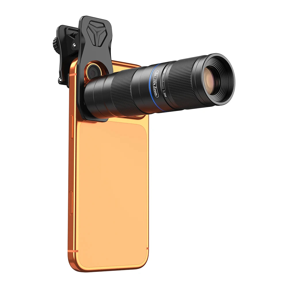 5X to 10X Telephoto Zoom Smartphone Lens with Universal Clip