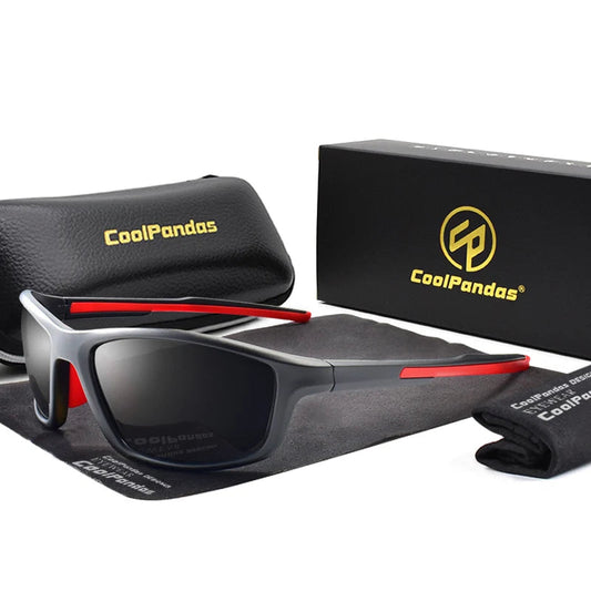 TR90 Polarized Outdoor Sports Sunglasses UV400 Mirror Anti-Glare Driving Glasses for Men Women
