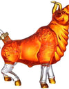 OX YEAR Whisky Glass Cow Decanter Whiskey Animal Bull Shaped Home Bar Wine Bottle For Liquor Scotch Drinkware Gift 1L Glassses