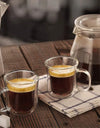 200ml Double Wall Glass Coffee Mug Heat-resistant Espresso Cup Thermo Insulated Cup For Latte Cappuccino Tea Drinkware Set