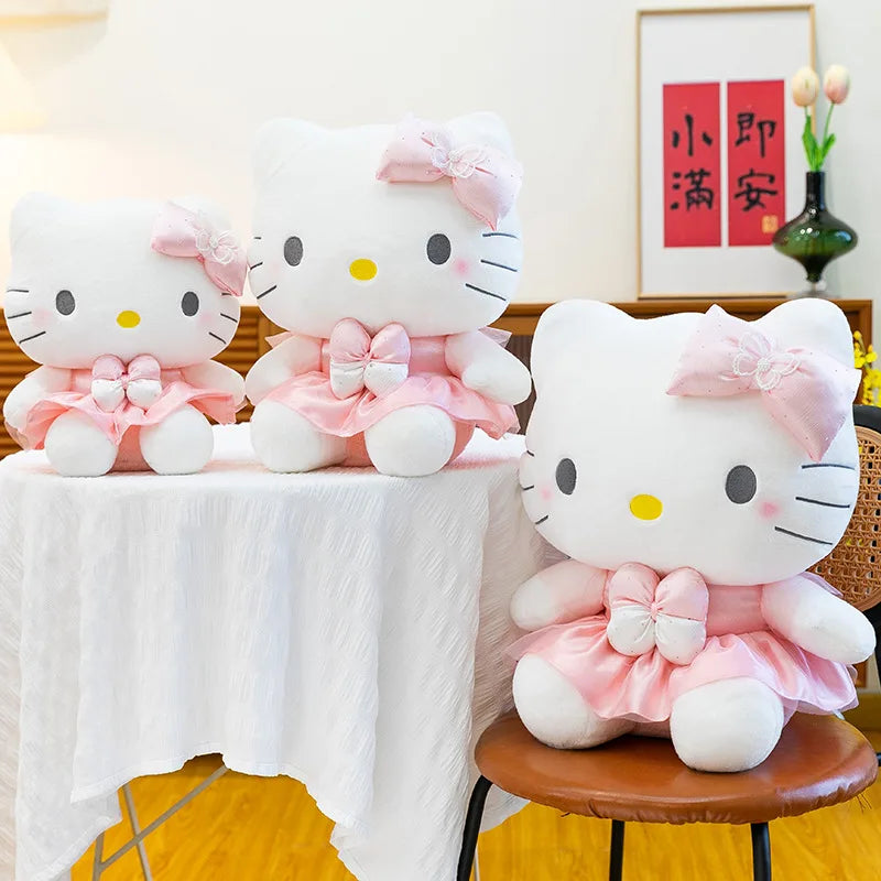 Kawaii 60cm Hello Kitty Stuffed Doll Sanrio Plush Toy Anime Dream Series Cute Girl Kids Birthday Gift Soft Sleeping Pillow