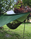Portable Outdoor Camping Hammock with Mosquito Net and Canopy High Strength Parachute- Fabric Hanging Bed Hunting Sleeping Swing