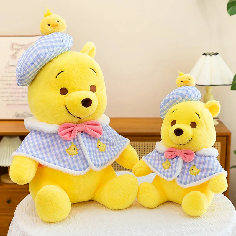Disney's popular cute Stitch and Winnie plush toys, cute Winnie the Pooh dolls, girls' holiday and birthday gifts