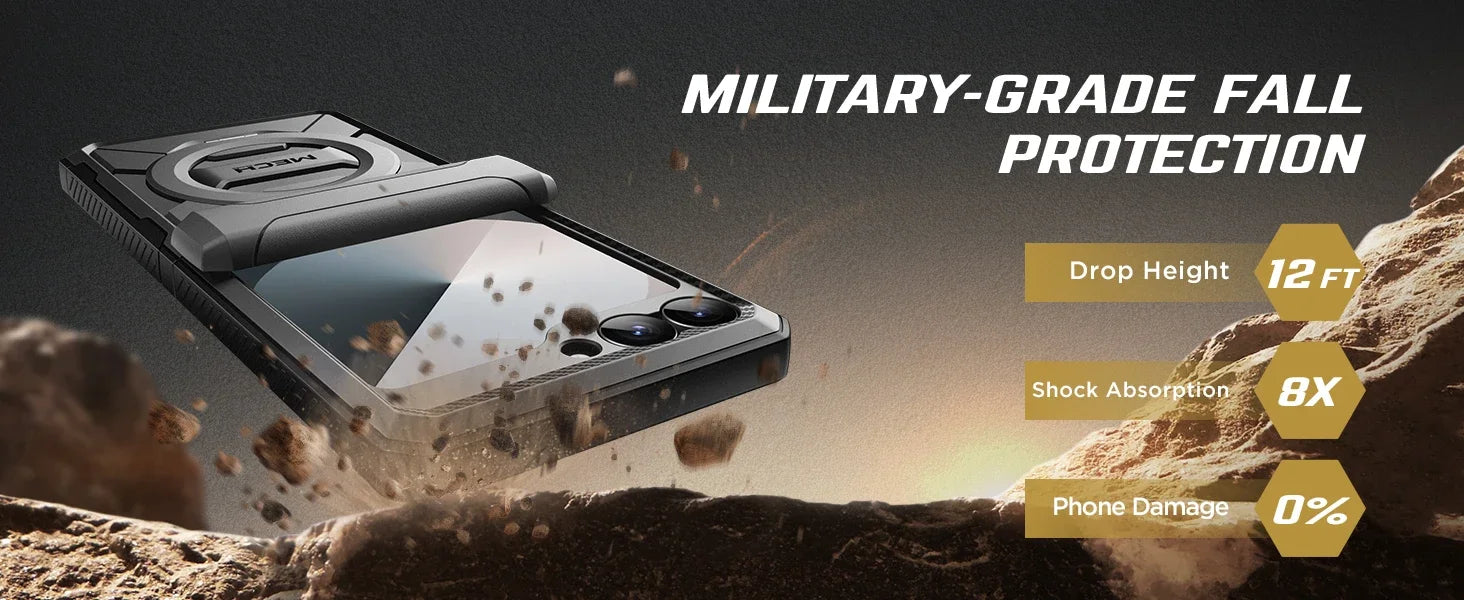 For Z Flip 7 FE/Z Flip 6 Cases Built-in  Ring Stand with Magsafe Full Coverage Hinge Protection Screen Protector Cover