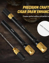 4-in-1 Cigar Draw Enhancer Tool Kit with Cigar Punch Tool,Twin Nubber,Stainless Steel Cigar Double End Punch